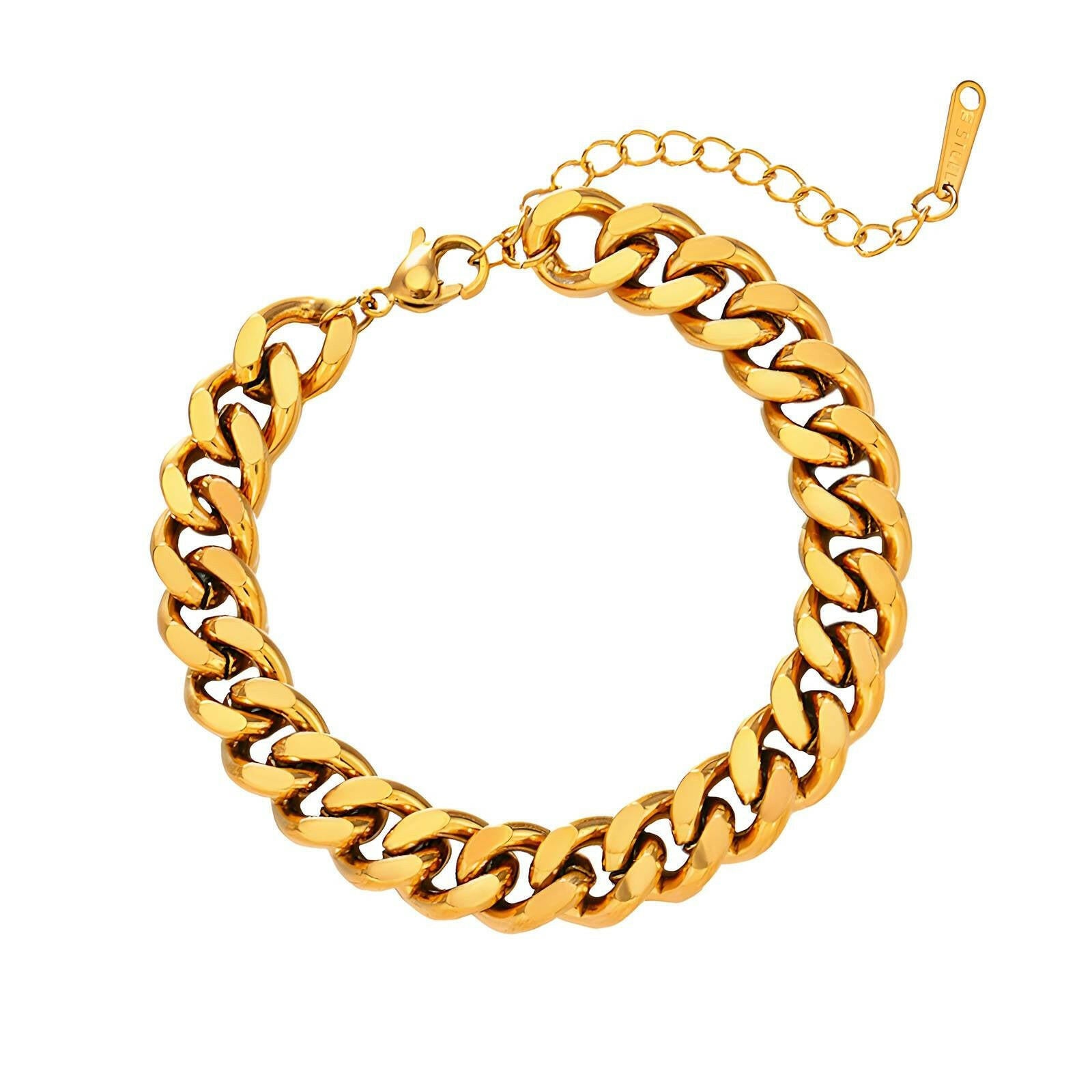 Pulsera cadena Acero Inoxidable 18k