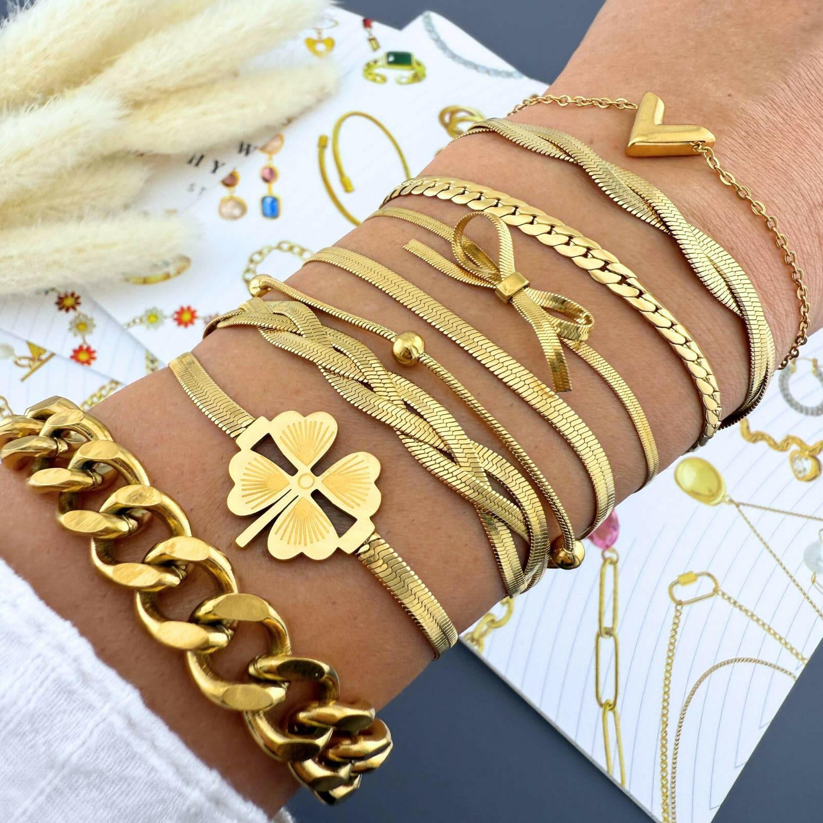 Pulsera V Acero Inoxidable